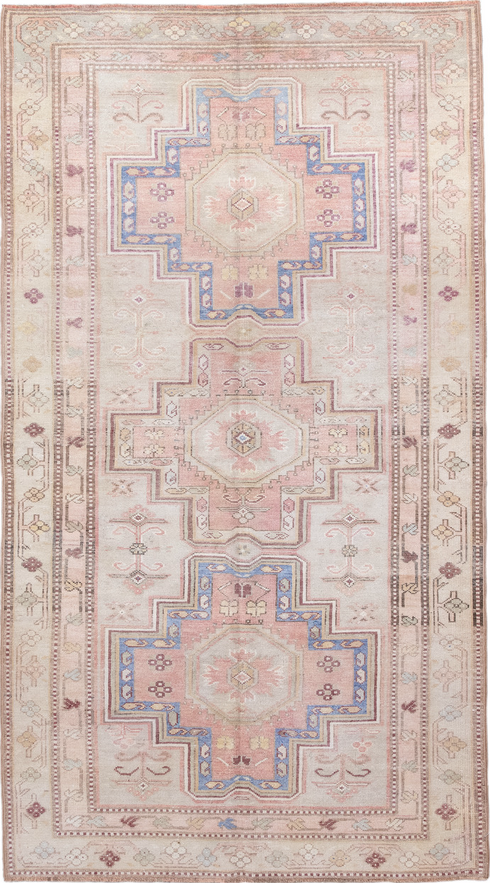 Antique Caucasian Area Rug (4' x 8')